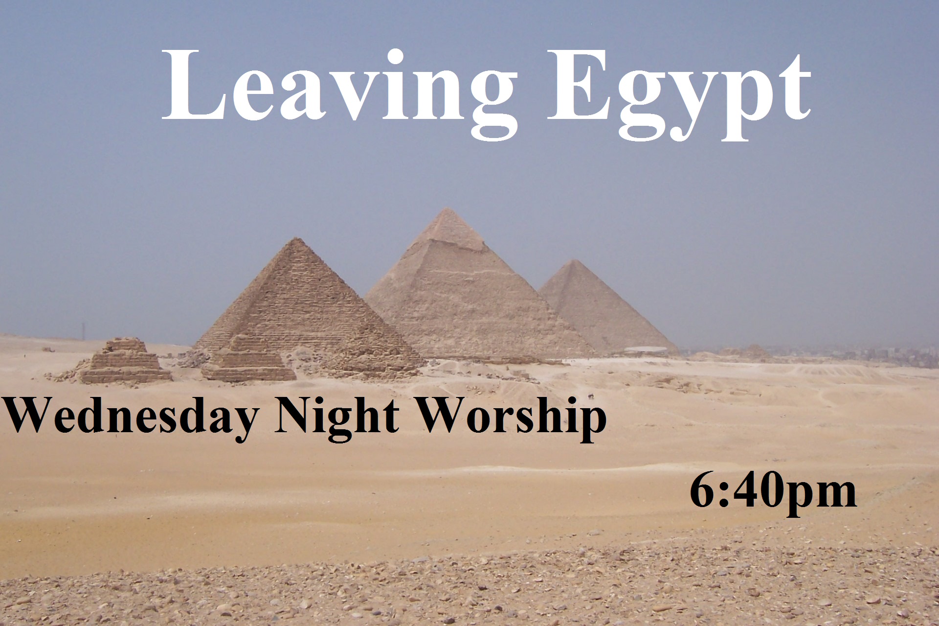 Leaving Egypt